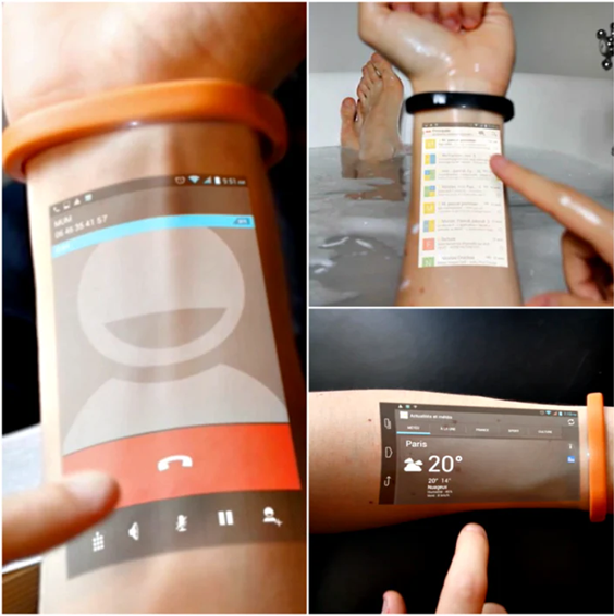 Cicret Bracelet – Smart Wearable Wristband with Innovative Touchscreen Design